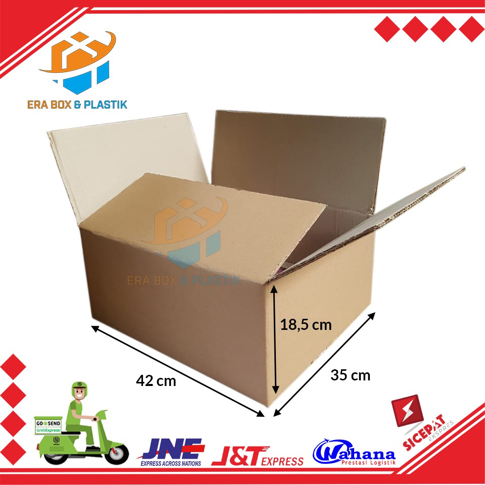 Kardus 42x35x18,5 cm | Dus Packing Tebal | Dus Pindahan | Kardus Polos