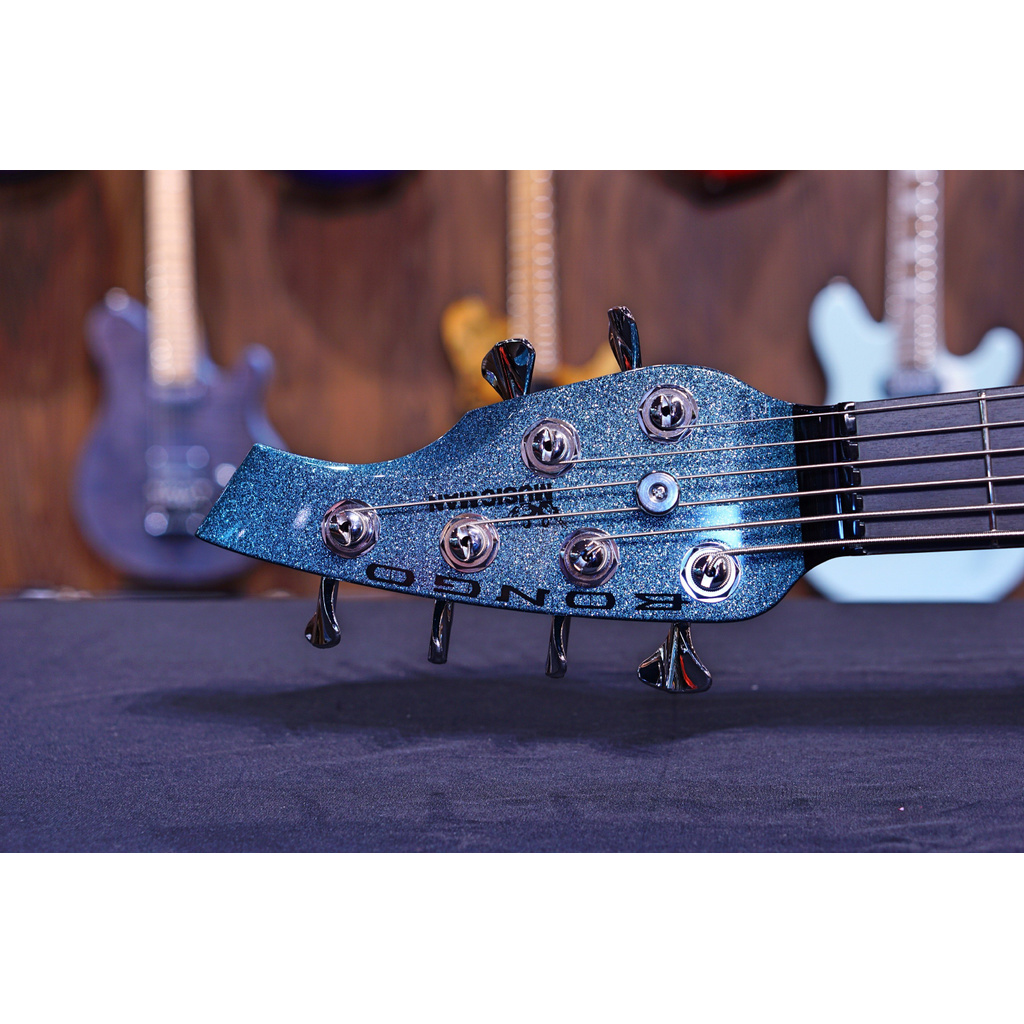 Ernie Ball Music Man Bongo 6 Bass Guitar - Aqua sparkle F87618