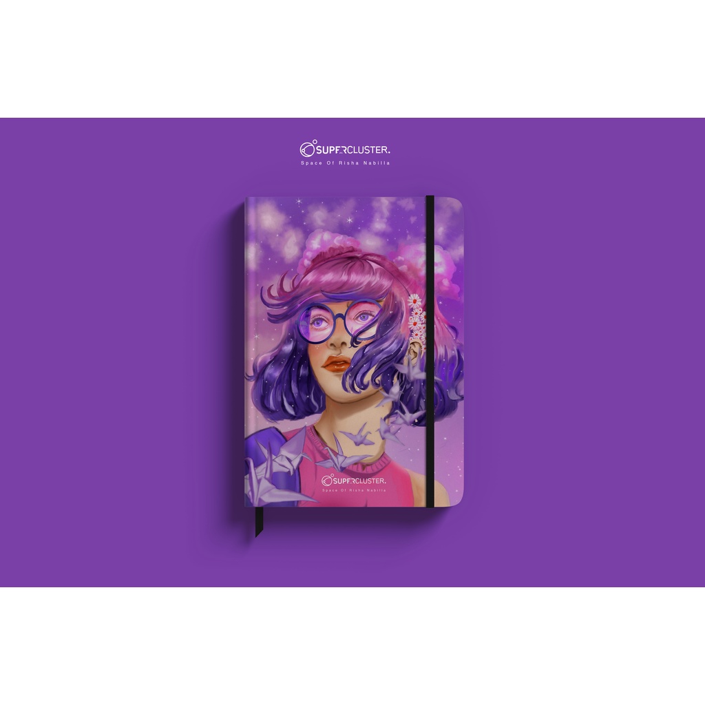 

Supercluster Art - Buku Sketsa Travel Journal A5 - Design Exclusive - Cloudy Girl