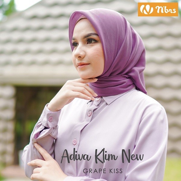 Hijab Segi Empat Nibras Adiva New Segi Empat Voal Polos Nibras Hijab Terbaru Original