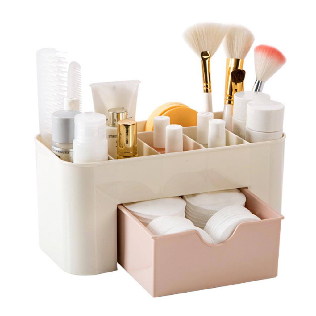 [RK01] Make Up Storage Kotak Organizer Rak Kosmetik Laci Plastik Stationary Make Up - Random Colour