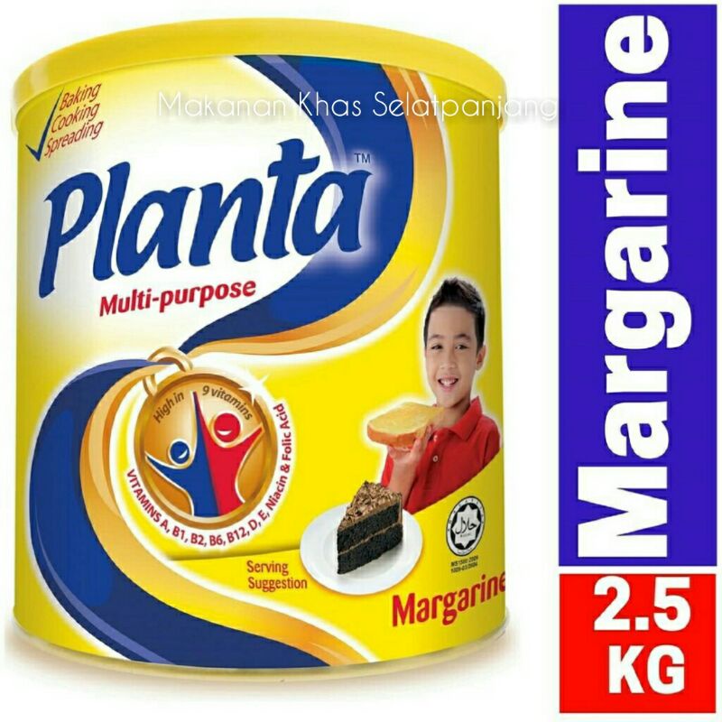 Planta Multi Purpose/Margarine/Mentega 2.5Kg Malaysia