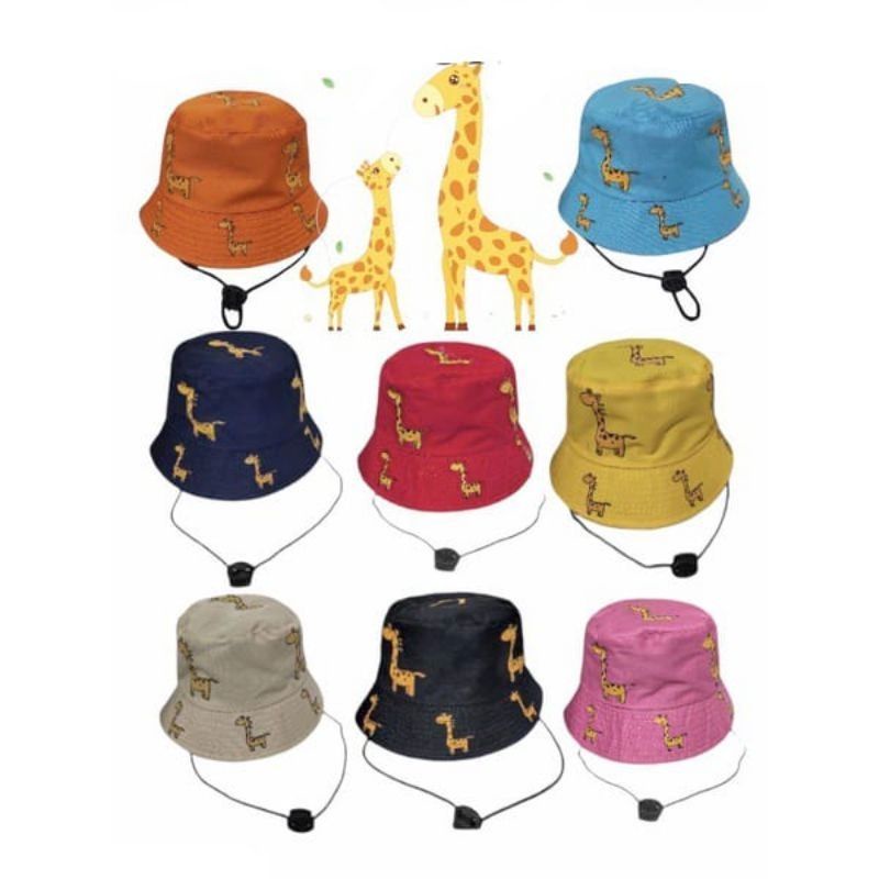 TOPI BUCKET SABLON FULL ANAK TALI 3-6th