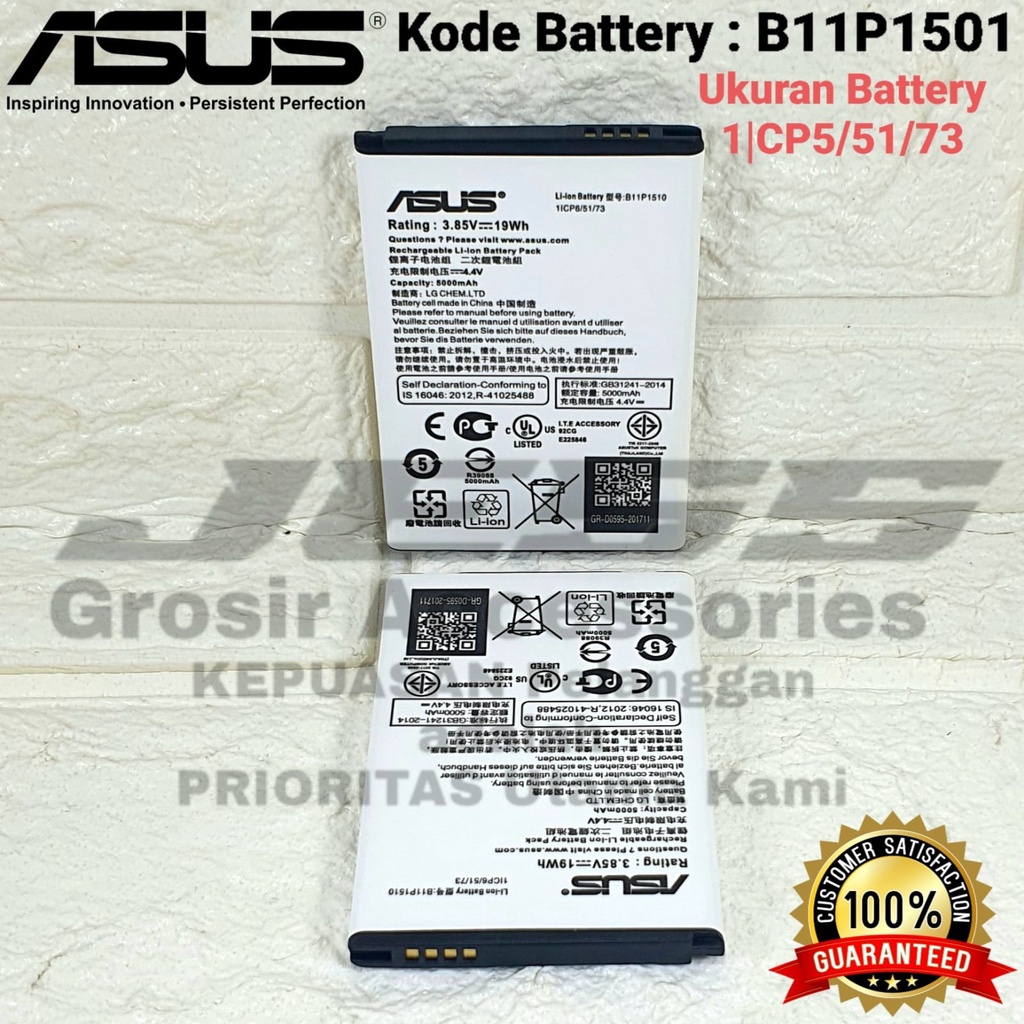 Baterai ASUS Zenfone 3 GO ZB551KL , X013D , Zenfone Go 5.5 Inchi ZB552KL , X007D Kode Battery B11P1510 Original