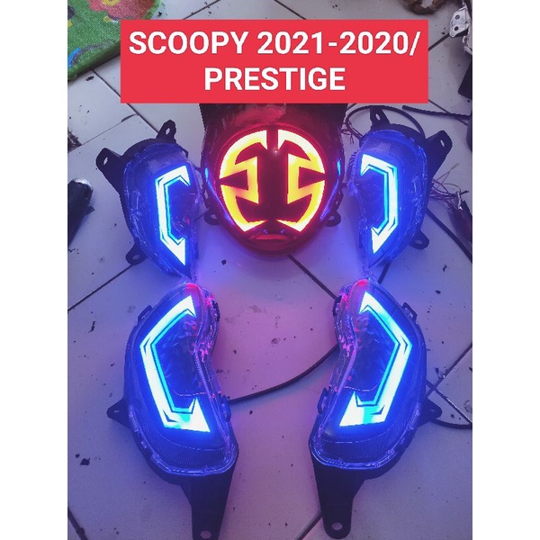 Lampu custom scoopy/stoplamp sein scoopy 2020-2023 prestige