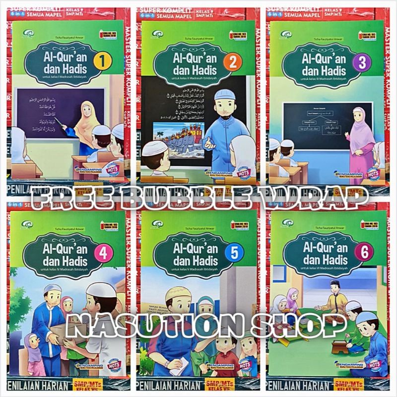 Jual Terbaru Buku Al Quran Dan Hadis Kelas 1 2 3 4 5 6 Mi Kma Penerbit Aqila Tiga Serangkai 4635