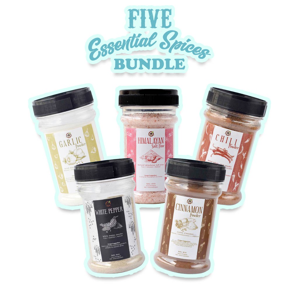 

5 essential spices bundle ( paket 5 bumbu dapur )