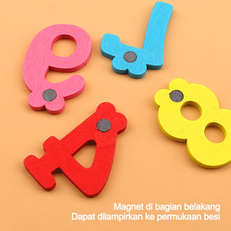 HIPPO LAND Mainan Edukasi Magnet Kulkas ALFABET / ANGKA/Peta magnetik 143-144-145-200