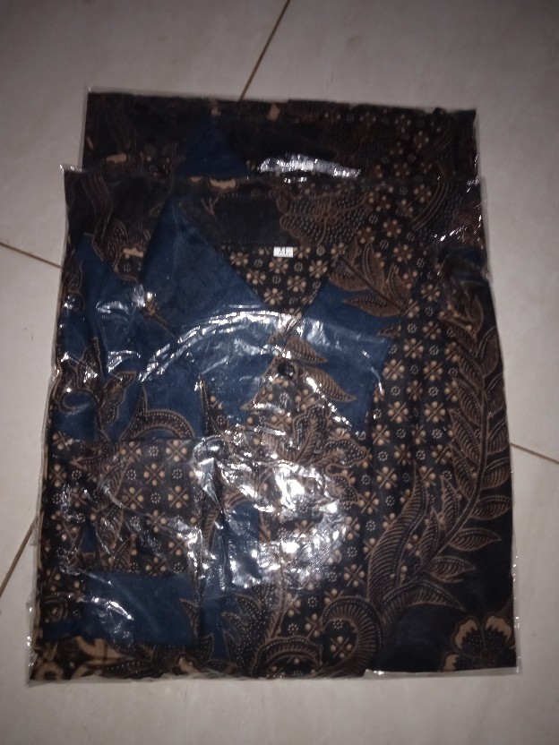 Baju Batik Pria Slimfit Big Size M L Xl Xxl Atasan Kemeja Batik Lengan Panjang Original