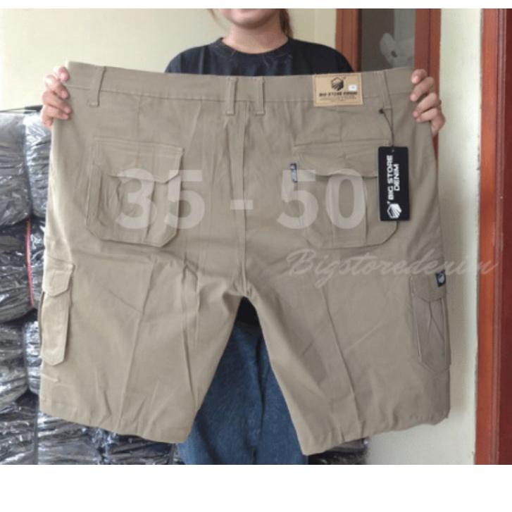 Paling Disukai.. [BSD] CELANA CARGO PENDEK JUMBO PRIA 36 38 40 42 44 46 48 50 / CELANA CARGO PRIA PE