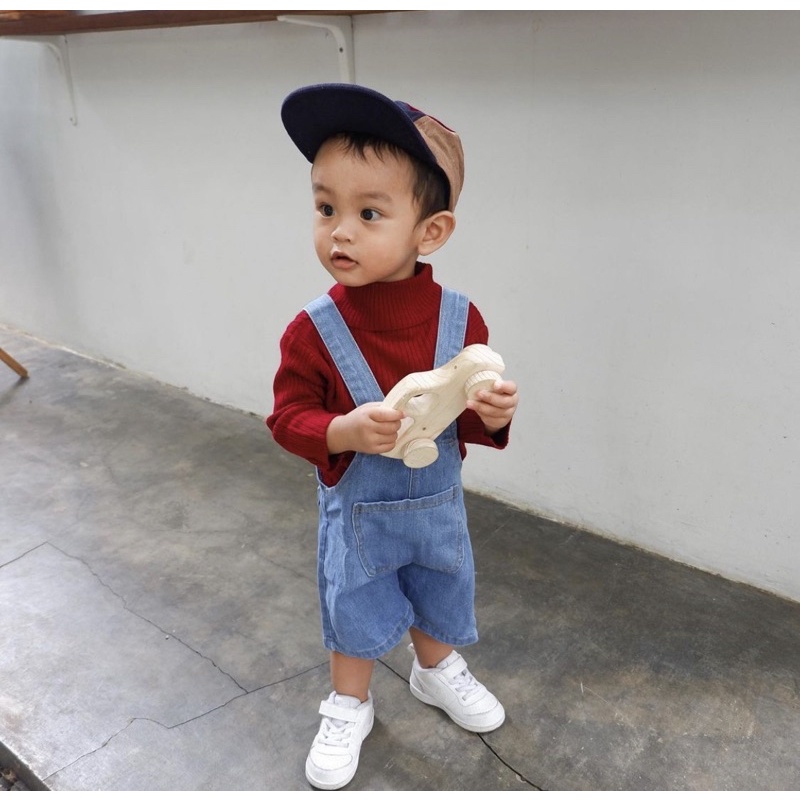 LITTLECAIM - OVERALL PANTS DENIM | overal anak | baju anak jeans | overall jeans