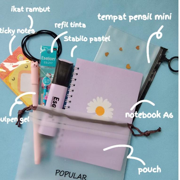 

(H8B3).. PAKET ALAT TULIS 8IN1 / STATIONERY SET FANCY / ALAT TULIS SET / STATIONERY SET //Stok@banyak