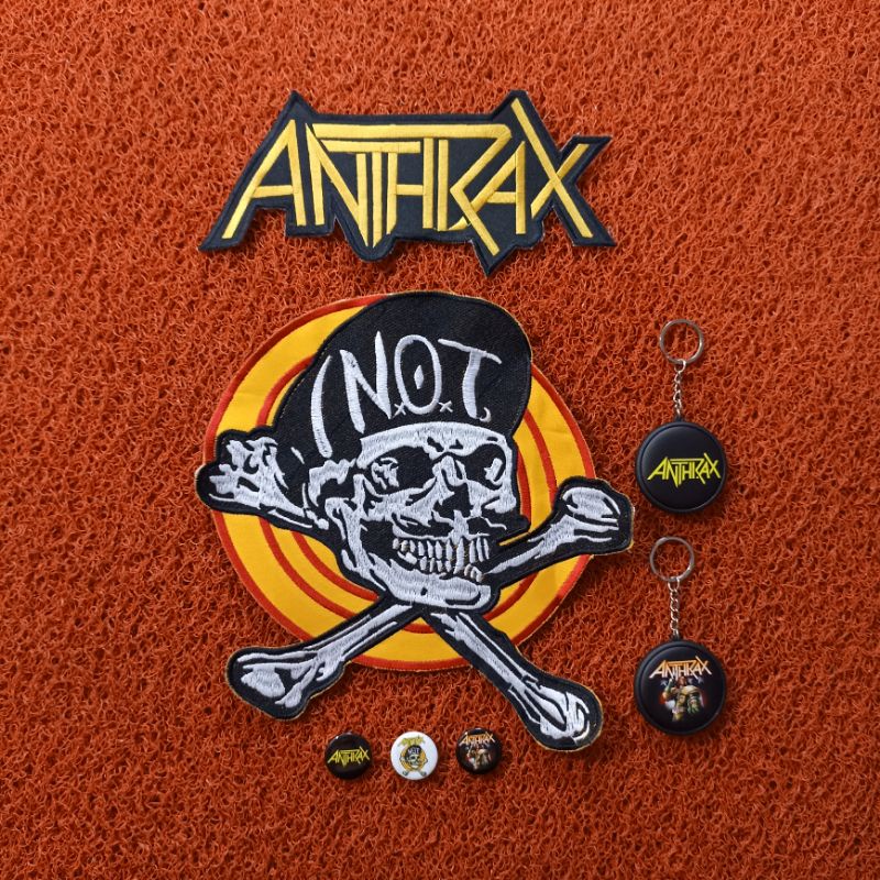 BACKPATCH BORDIR ANTHRAX SATU SET BEST QUALITY LIMITED EDITION