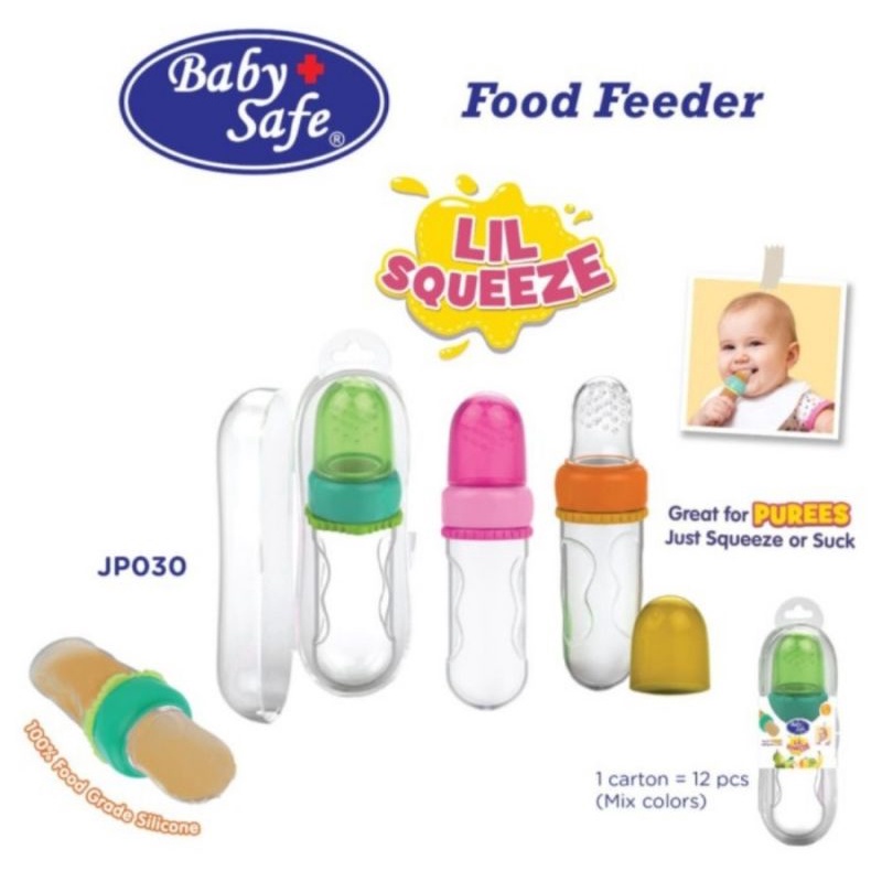 Baby Safe Food Feeder Lil Squeeze JP030/Alat Makan Bayi Baby Safe