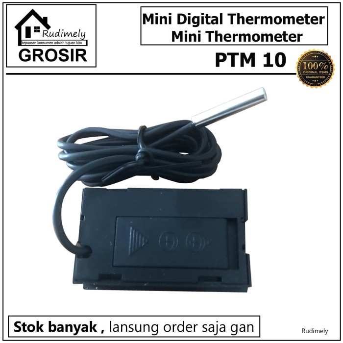 EDISI ADA KABEL SENSOR  Mini Digital Thermometer / Mini Thermometer PTM 10