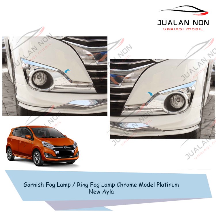 Garnish Fog Lamp Ring Fog Lamp Chrome Model Platinum Mobil New Ayla