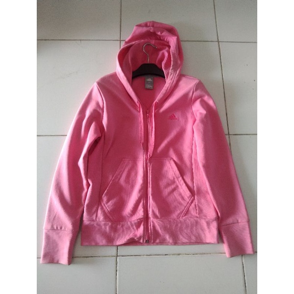 Hoodie Zipper Adidas pink