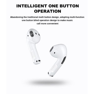 Headphones Pro4 TWS wireless Bluetooth headphones earbuds inPods with microphone for all phones/computers stereo high bass