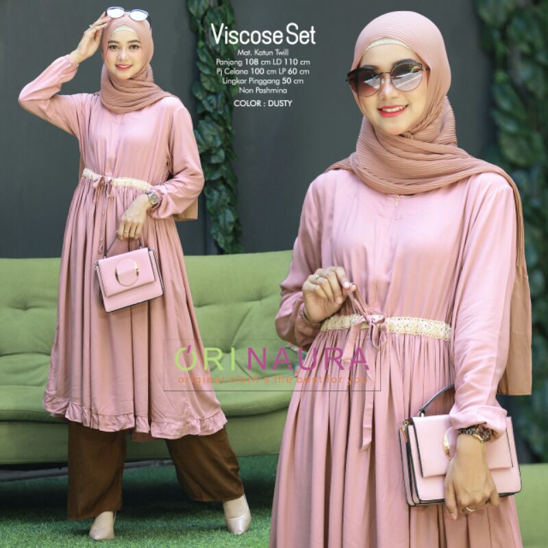 VISCOSE Set Dress Muslim Ori Naura