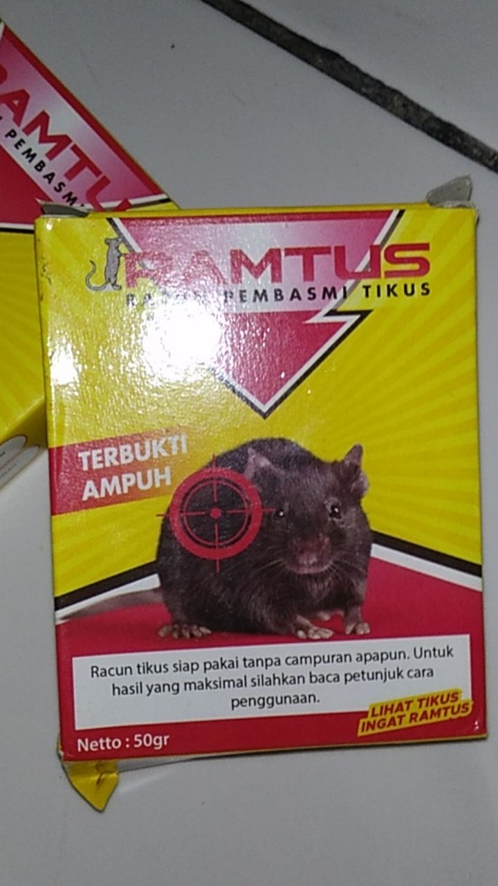 Racun Tikus Ramtus Asli Alami Mati Kering Tidak Bau Pembasmi Pengusir Tikus Super Paling Ampuh 2pack