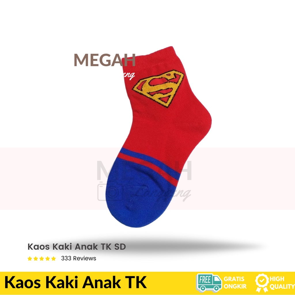 Kaos kaki Anak Laki-Laki superhero - kaus kaki sekolah TK SD motif - kaos kaki anak tk laki laki, kaos kaki Marvel, kaos kaki anak laki laki sd, kaos kaki anak, kaos kaki anak untuk kado ulang tahun 4-9 Tahun, kaos kaki anak karakter lucu Usia 4-8 tahun