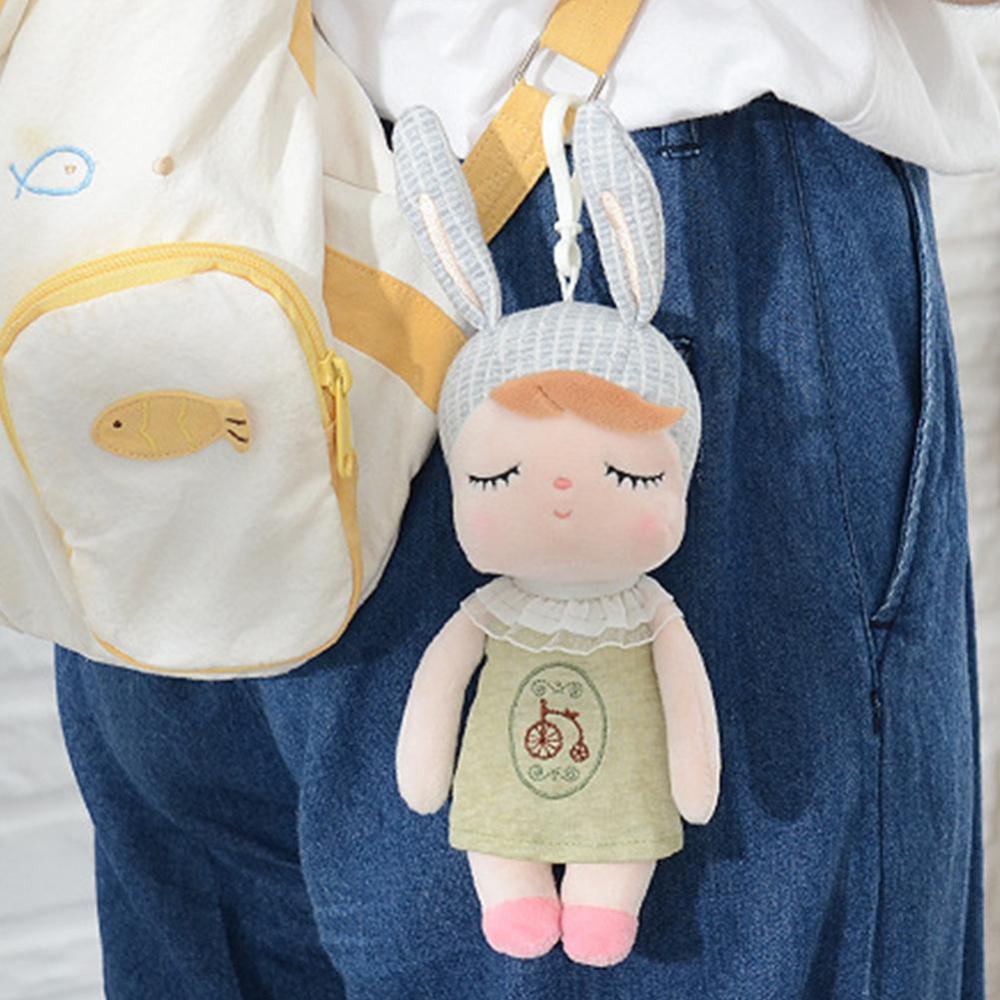 Timekey Metoo Mainan Boneka Angela Rabbit Mini Vintage Untuk Hadiah Natalulang Tahun Anak Perempuan B8W3