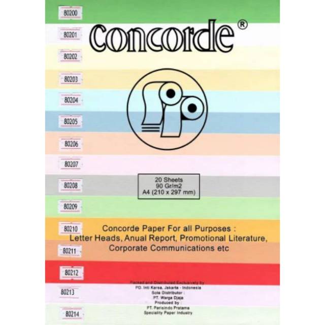 Jual Kertas Concorde A4 Brief Card 20 Lembar Shopee Indonesia