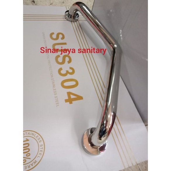 Pegangan siku stainless stell / Grab bar 50cm stainless stell / pegangan bathtub