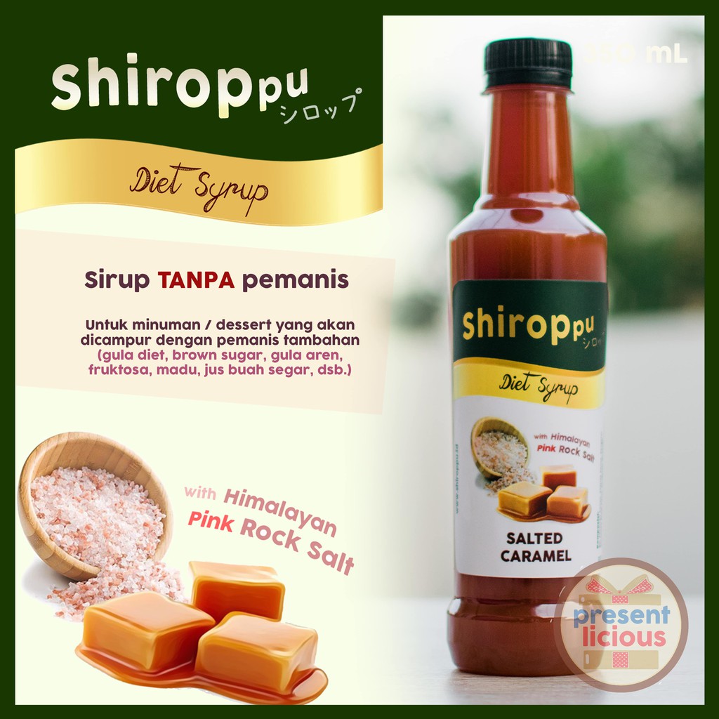 

Salted Caramel | Shiroppu Diet Syrup 350 mL | Sirup Rasa Karamel