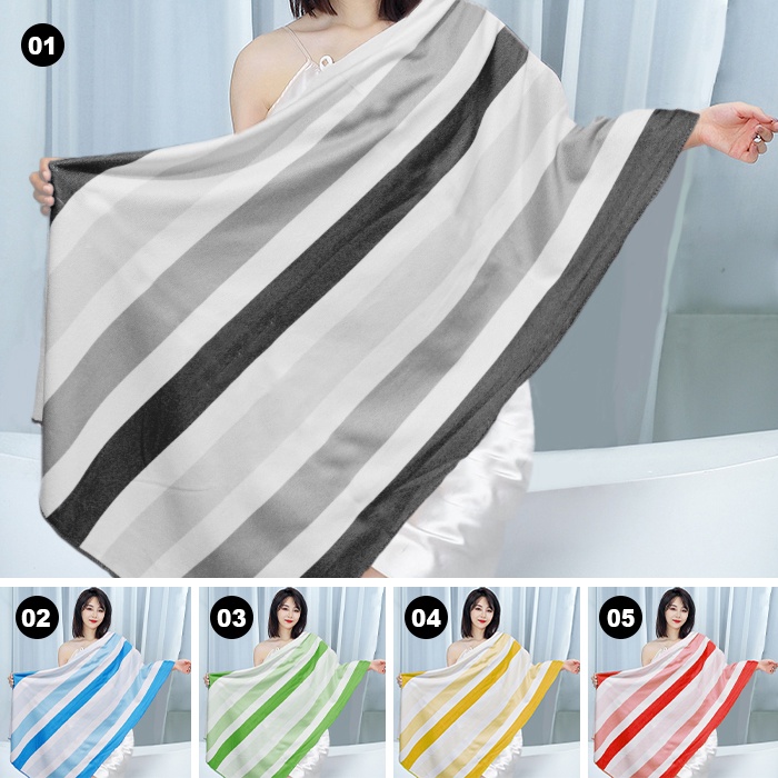 COD Luxuryparty//Handuk mandi Dewasa Motif Salur//Handuk Mandi Terbaik//Handuk Mandi TERPOPULER//Handuk Mandi ukuran 140x70cm//