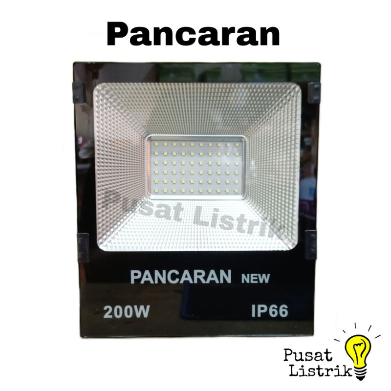 Lampu Sorot LED 200watt + Bubble Wrap Putih Kuning Pancaran Lampu Tembak 200w