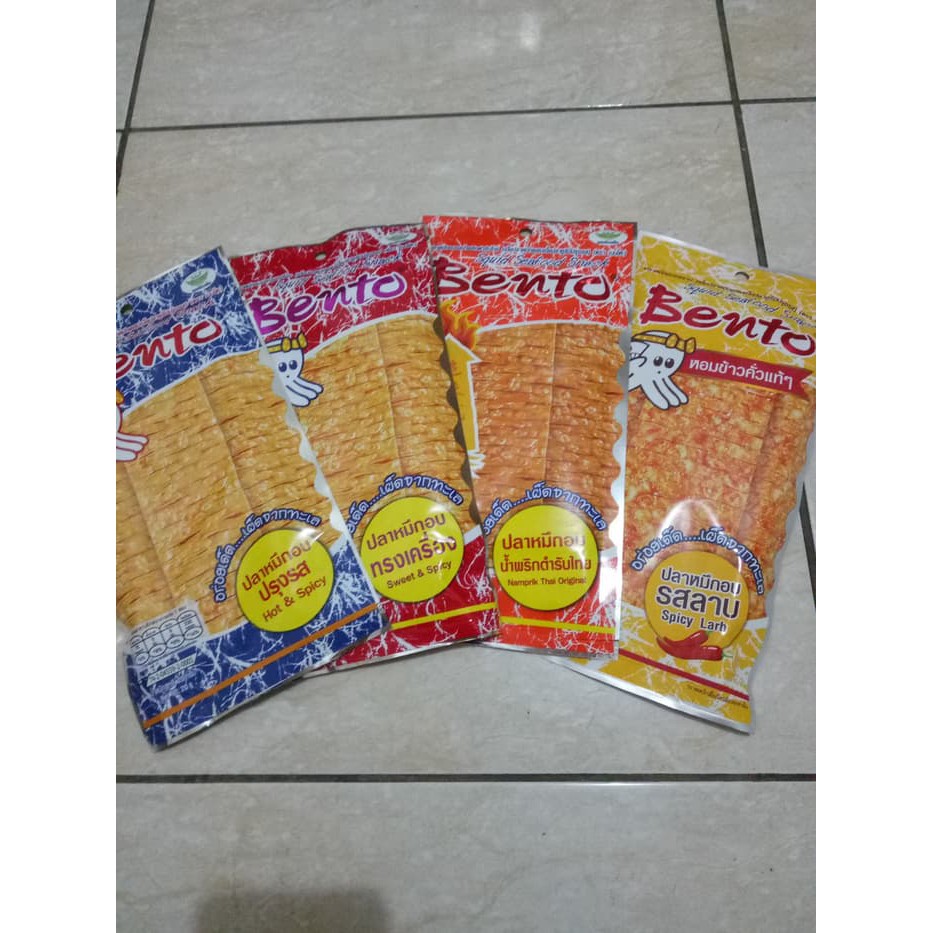 

Bento Juhi Squid Seafood Snack Thailand 20 gr - kuning