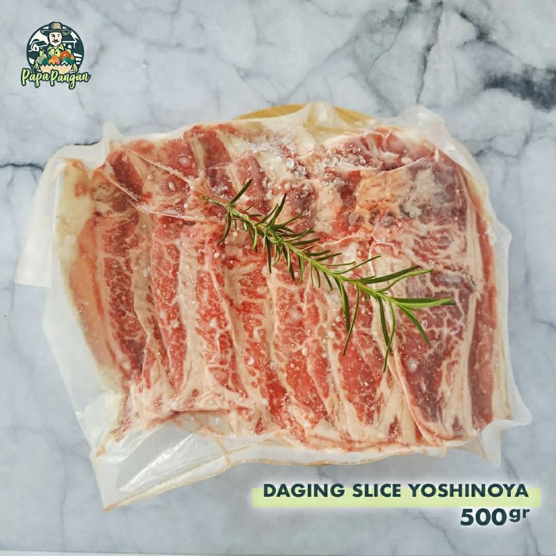 

Daging Slice Yoshinoya Papapangan - 500 gram