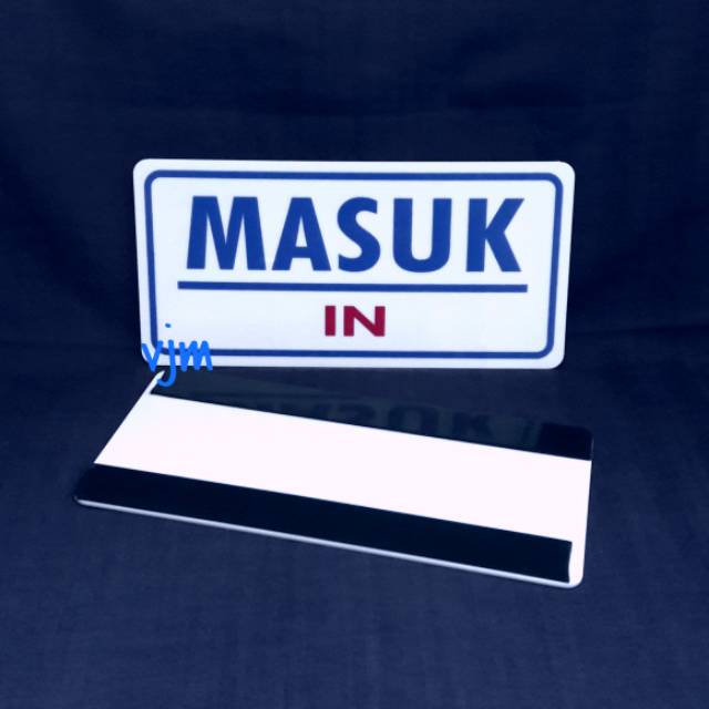 

Plat Acrylic MASUK (20x9,5cm)