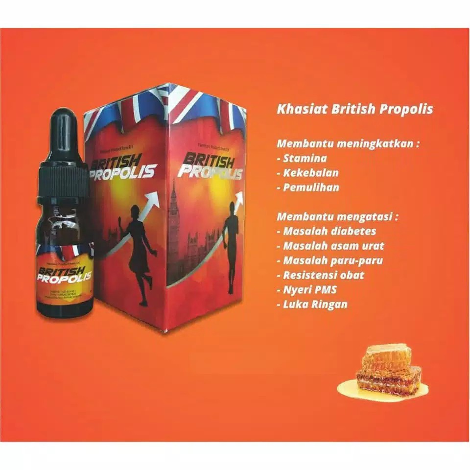 BRITISH PROPOLIS 100 % ORIGINAL | HERBAL DIABETES ASAM URAT | KOLESTEROL| Meningkatkan sistem imun