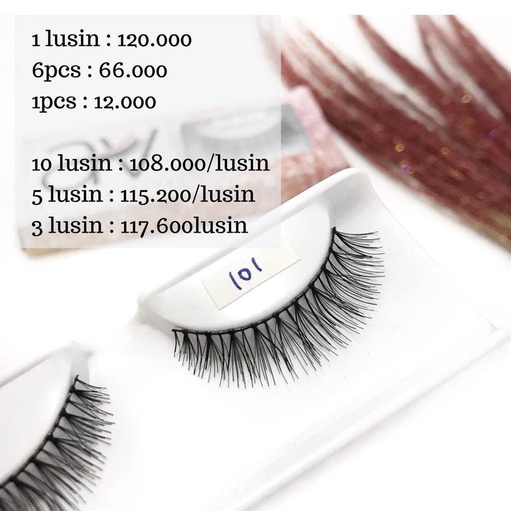 Bulu Mata Palsu Natural Premium Lashes code 101 AivieLashes