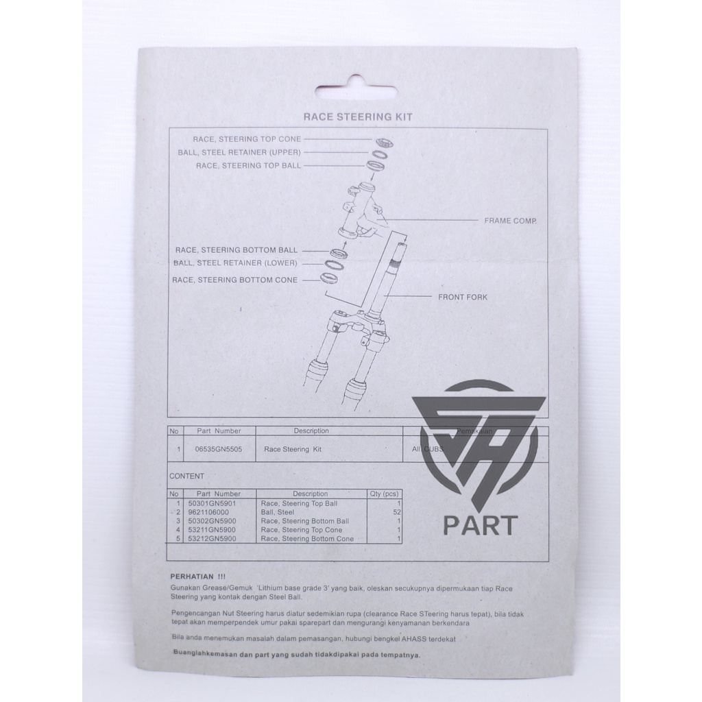 COMSTIR KOMSTIR BEAT F1 VARIO 125  150 ( SEMUA MOTOR MATIC HONDA )