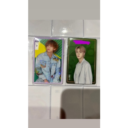 Photocard PC BTS V Taehyung HOLO TOKO HIJAU BONUS PC JIN OFFICIAL