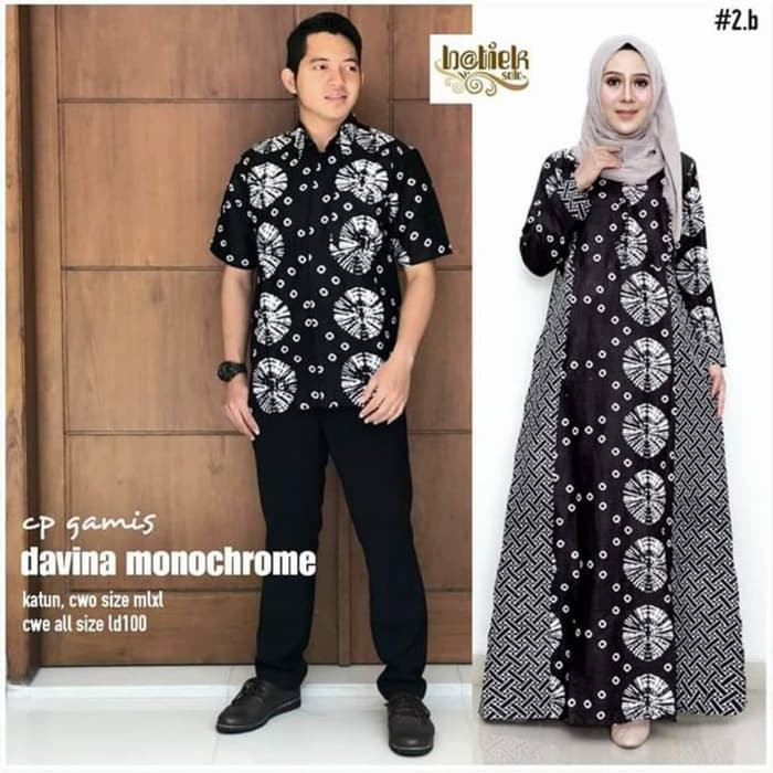 Baju batik kombinasi couple