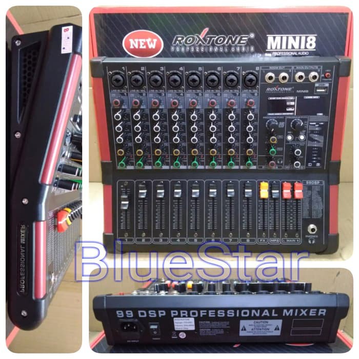 Mixer ROXTONE Mini 8 Original 8 Channel - Effect 99 DSP