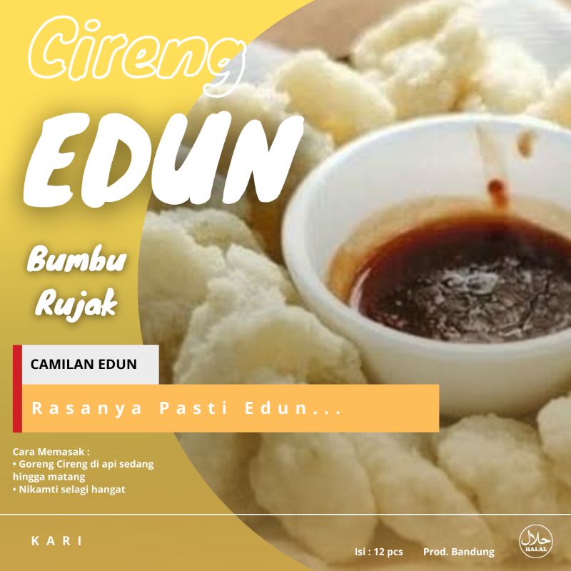 

Cireng Edun Rasa Kari Sambal Rujak