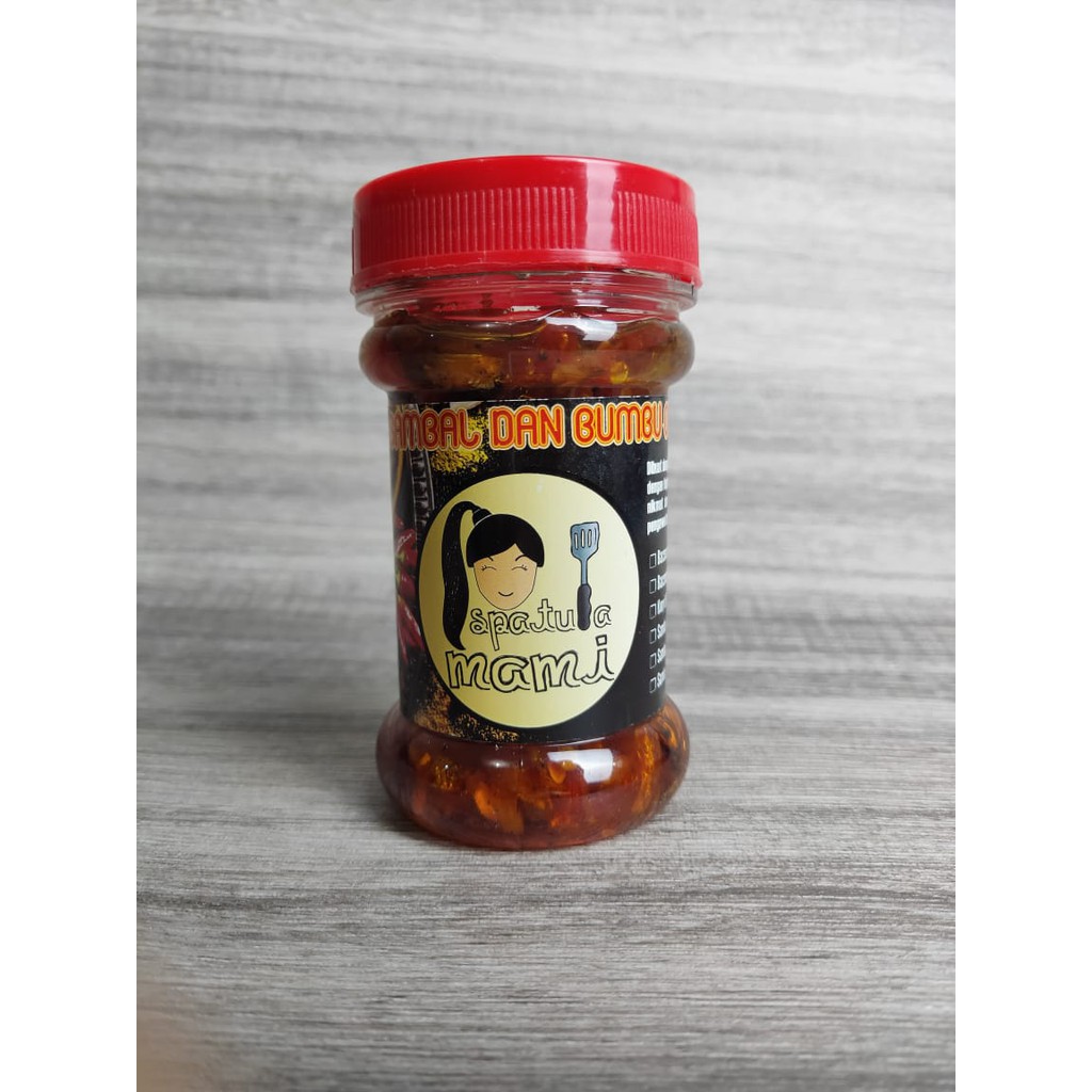 

Sambal Cumi Extra Cumi Teri Matah Bajak Ati Ampela Pete Spatula Mami 150 ml