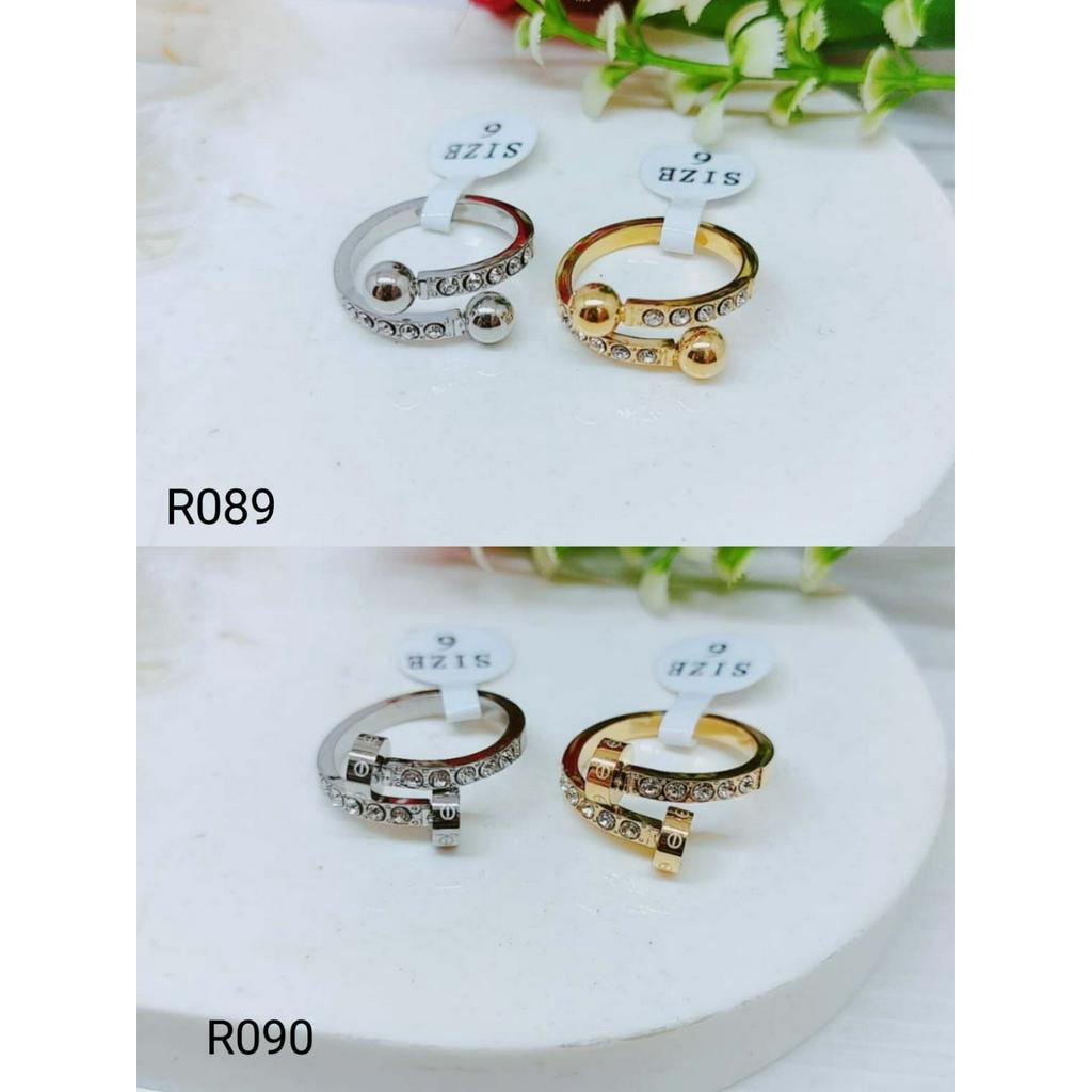 Cincin Titanium Premata  Perhiasan Fashion R089 R090