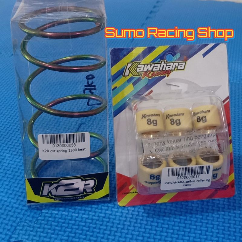 Paketan roler Kawahara beat fi - Scoopy fi - plus per cvt 1500rpm - Roler satuset per CVT 15rpm