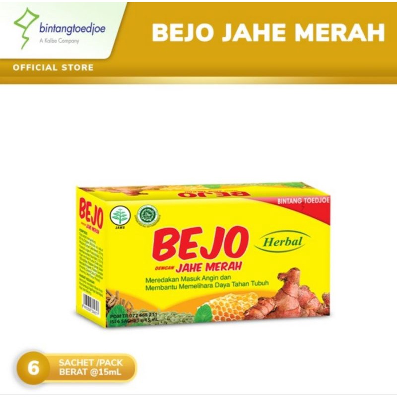 

Bejo tolak angin jahe merah Bintang Toejoe