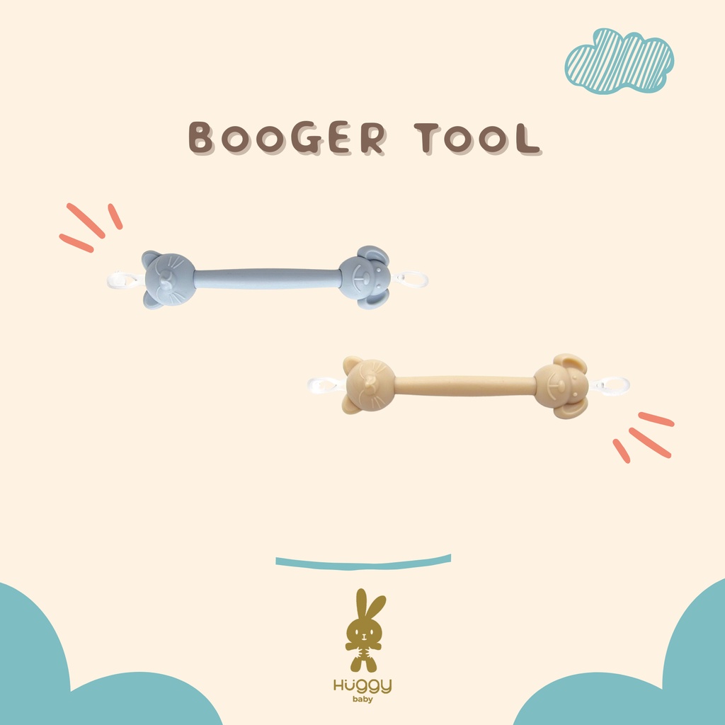 Huggy Baby ACC001 Booger Tool | Pembersih Hidung &amp; Telinga Bayi Mirip Oogiebear