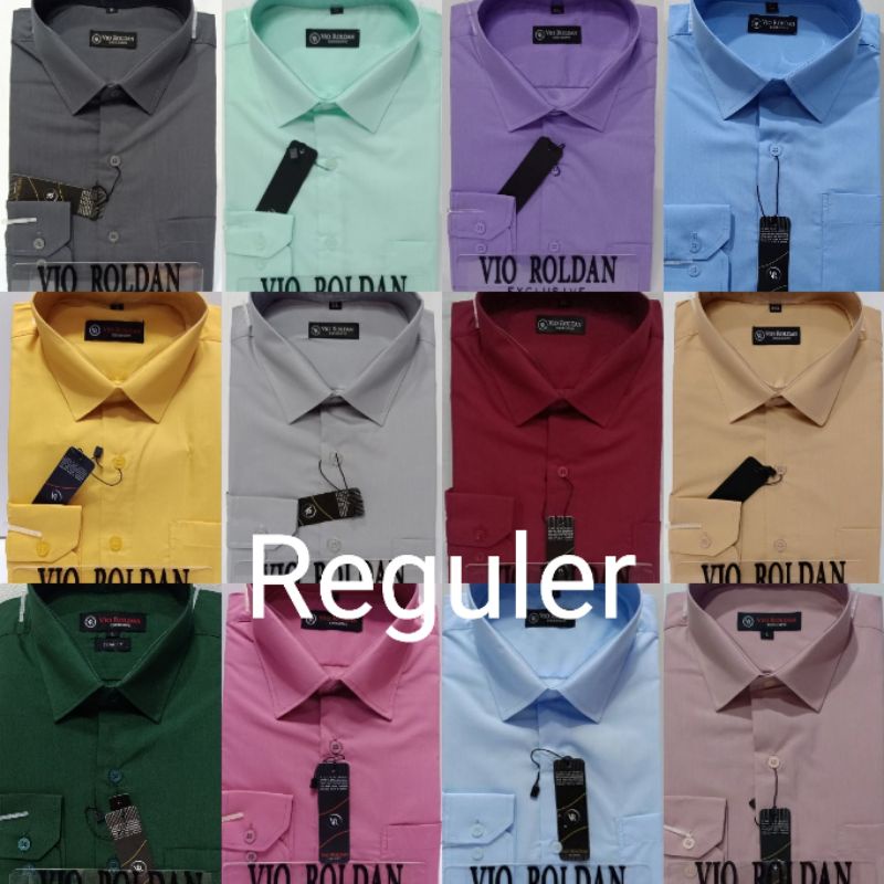 Kemeja Pria Polos Lengan Panjang Kemeja Formal Pria Kemeja Katun Kemeja Pria