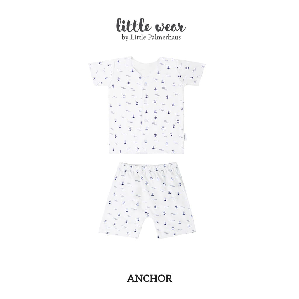 Litlle Palmerhaus Little Wear Short Sleeve (Setelan Baju Celana Pendek Anak)