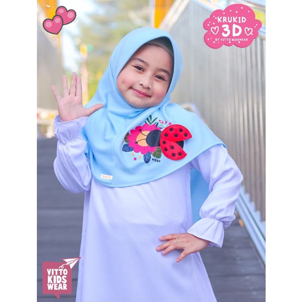 jilbab vitto kerudung anak 3d krukids