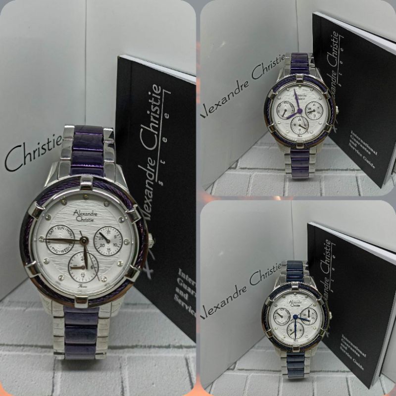 Jam Tangan Wanita Alexandre Christie 2730 AC2730 AC 2730 Tali Besi / Stainless steel